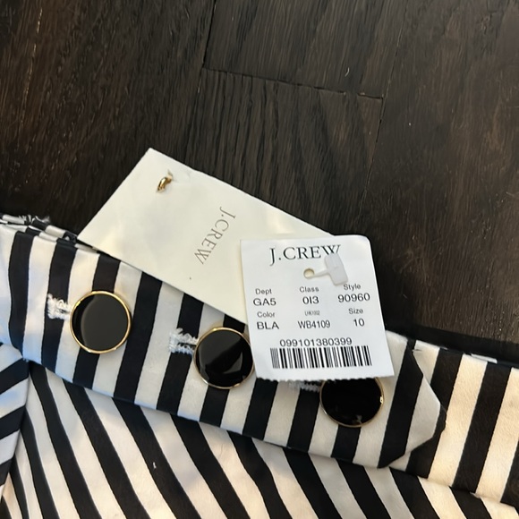 J.Crew Black and White Striped Mini Skirt - Picture 4 of 4